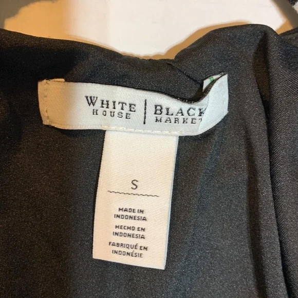 White House Black Market black & cream shirt size Small - Picture 6 of 9
